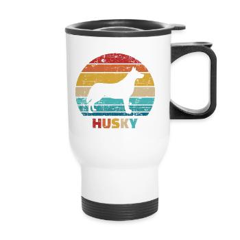 Husky - Thermobecher mit Tragegriff - Weiß - Vorne