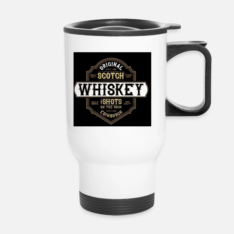 Whiskey - Thermobecher mit Tragegriff - Weiß