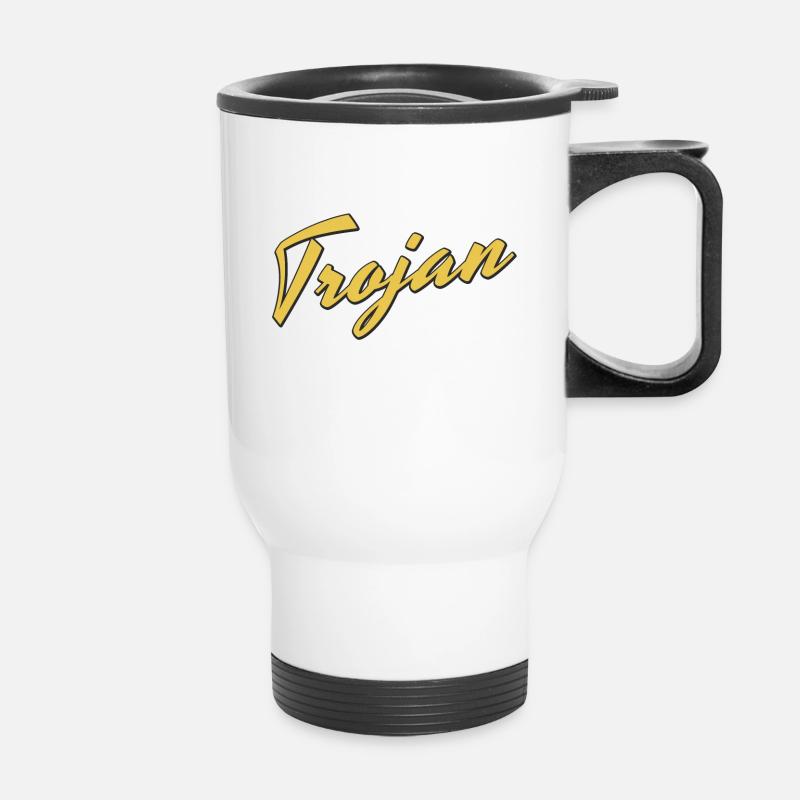 Trojan - Thermal mug with handle - white