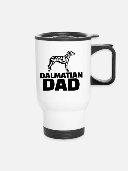 Dalmatiner - Thermobecher mit Tragegriff - Weiß