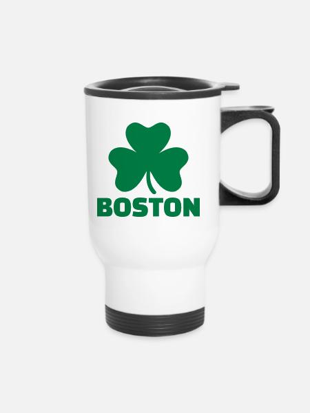Boston - Thermobecher mit Tragegriff - Weiß