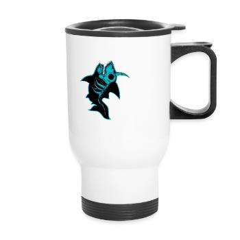 Shark - Thermal mug with handle - white - Front