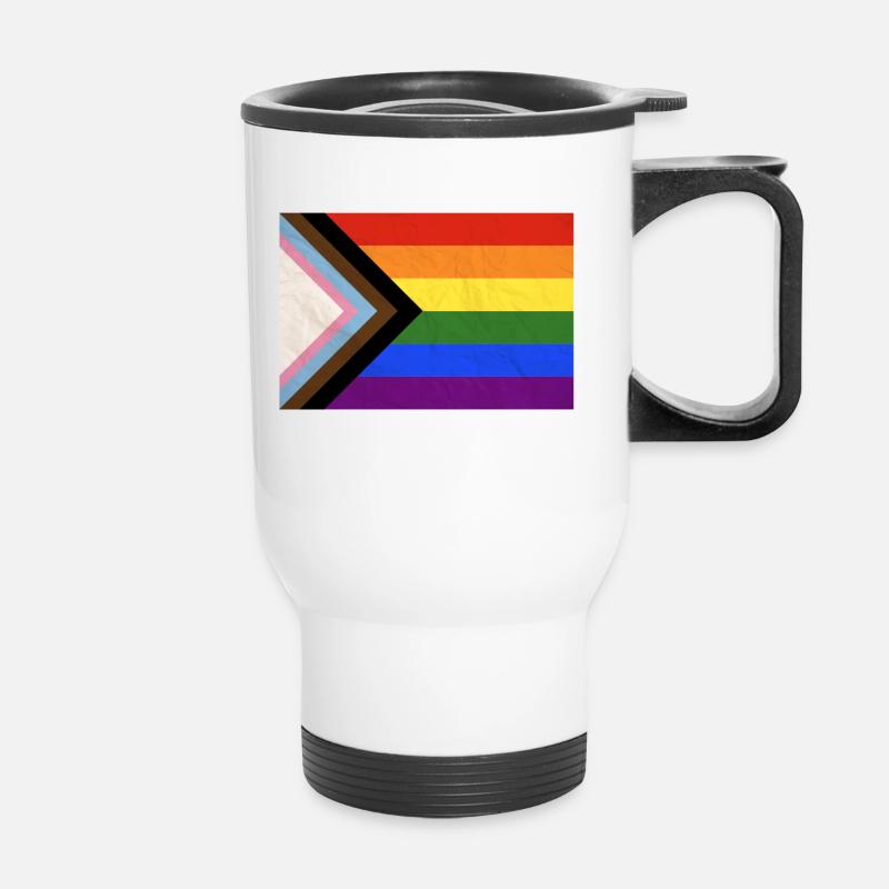 Indicateur de progression - Tasse isotherme avec poignée - blanc