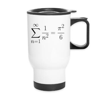 The Basel Problem Gift Idea - Thermal mug with handle - white - Front