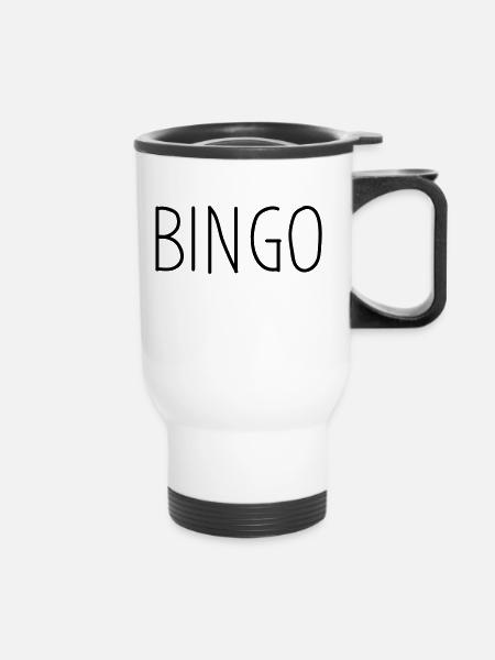 bingo - Thermal mug with handle - white