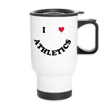 Athlétisme - Tasse isotherme avec poignée - blanc - Devant