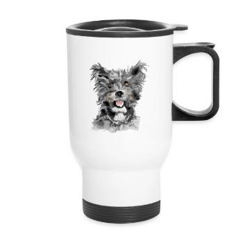 Pumi - Thermal mug with handle - white - Front