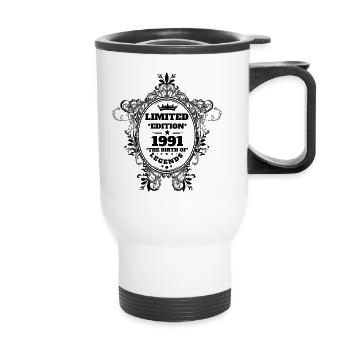 1991 - Thermobecher mit Tragegriff - Weiß - Vorne