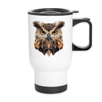 OWL - Thermobecher mit Tragegriff - Weiß - Vorne
