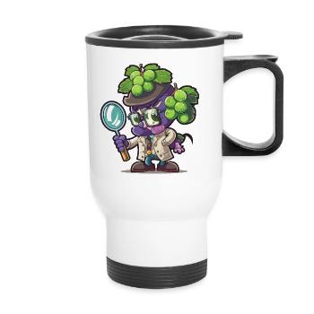 Solving juicy mysteries - Thermal mug with handle - white - Front