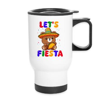 Let's Go to Fiesta del Taco - Thermal mug with handle - white - Front
