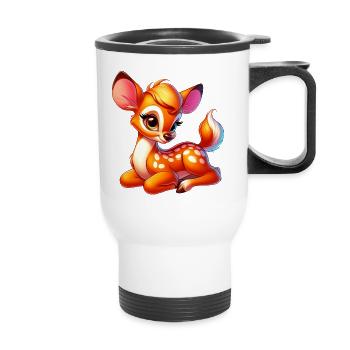 Fawn - Thermal mug with handle - white - Front