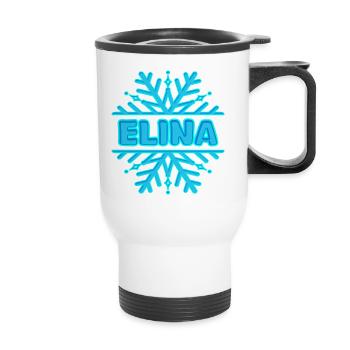 Elina Elina - Thermobecher mit Tragegriff - Weiß - Vorne
