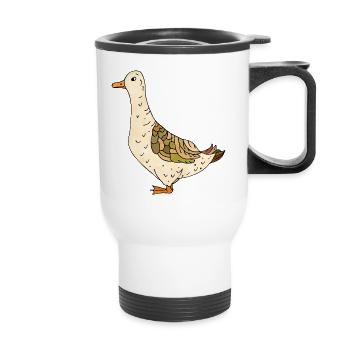 Ente - Thermobecher mit Tragegriff - Weiß - Vorne