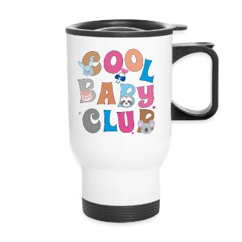 Club des Bébés Cool - Tasse isotherme avec poignée - blanc - Devant