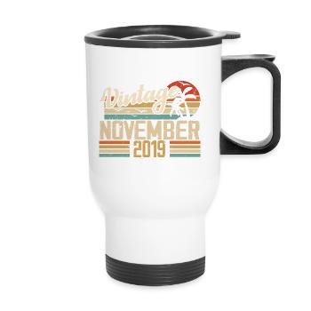 Legendary since November 2019 - Vintage 2019 - Thermal mug with handle - white - Front