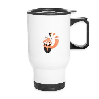 Petit Panda Roux - Tasse isotherme avec poignée - blanc - Devant