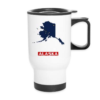 Alaska - Thermal mug with handle - white - Front