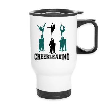 Cheerleading, Cheerleader - Thermal mug with handle - white - Front