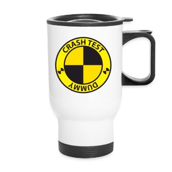 crash Test Dummy - Thermal mug with handle - white - Front