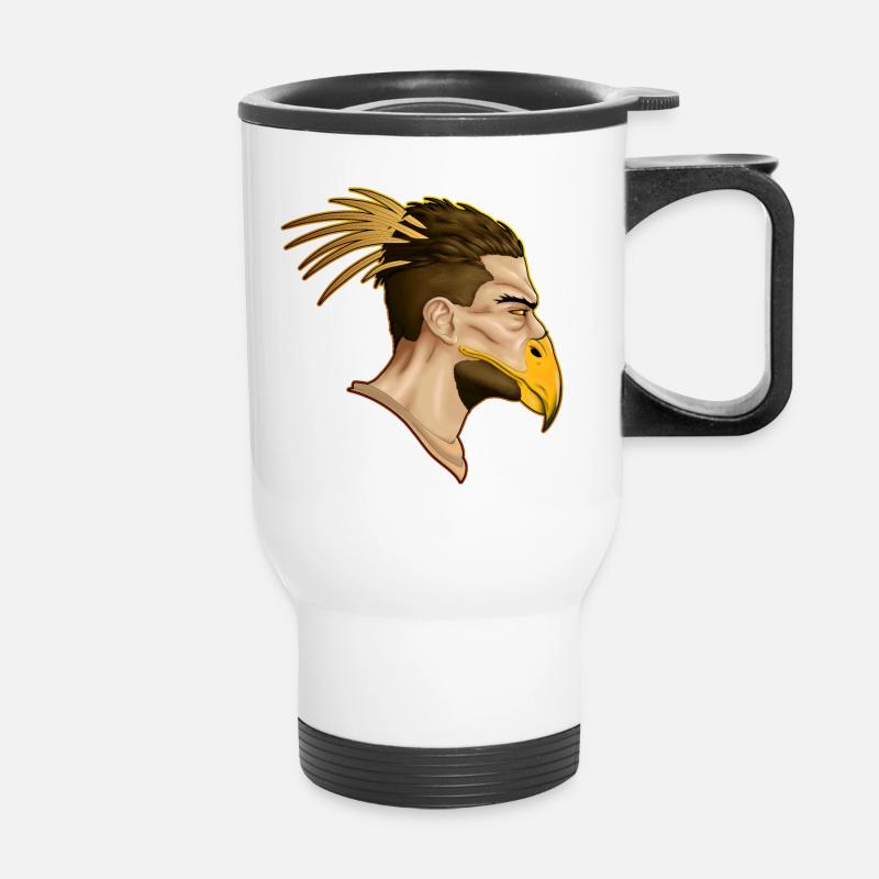 Man of Prey - Thermal mug with handle - white