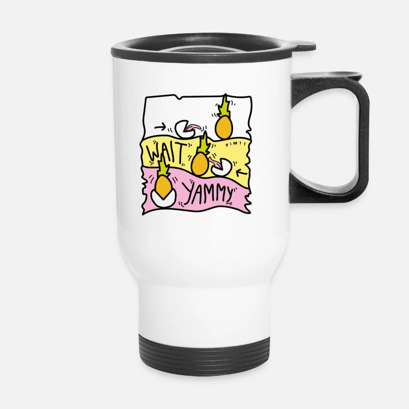 Ananas Yammy - Tasse isotherme avec poignée - blanc