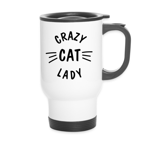 Vorschau: Crazy Cat Lady meow - Thermobecher