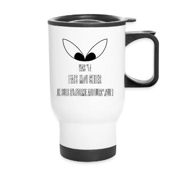 Je Suis En Forme - Tasse isotherme avec poignée - blanc - Devant