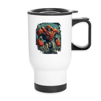 Mecha - Thermal mug with handle - white - Front