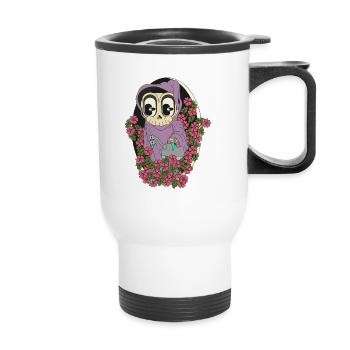HOBBY - Thermal mug with handle - white - Front