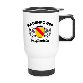 Die Legenden aus Sinsheim - Thermobecher mit Tragegriff - Weiß - Vorne