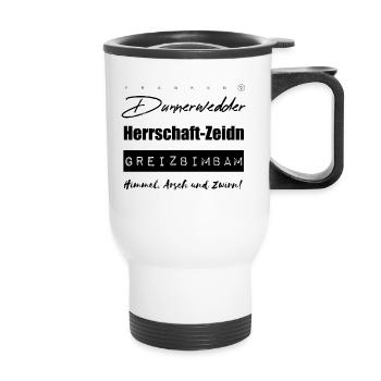 Franken curse - Thermal mug with handle - white - Front
