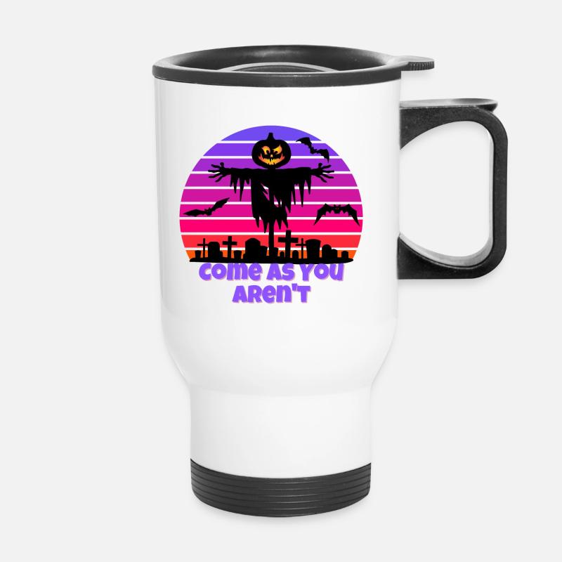 Komm, da du es nicht bist - Thermobecher mit Tragegriff - Weiß