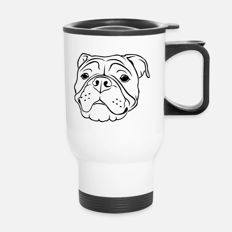 Bulldog continental - Tasse isotherme avec poignée - blanc