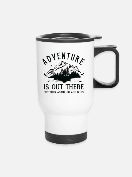 Adventure Bugs - Thermobecher mit Tragegriff - Weiß
