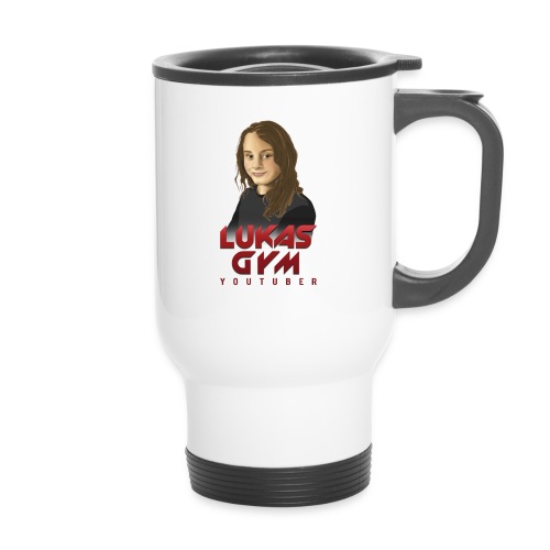 Lukas Gym Youtuber Rosso - Thermal mug with handle