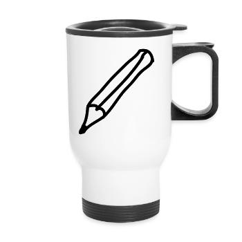 stift_1c - Tasse isotherme avec poignée - blanc - Devant