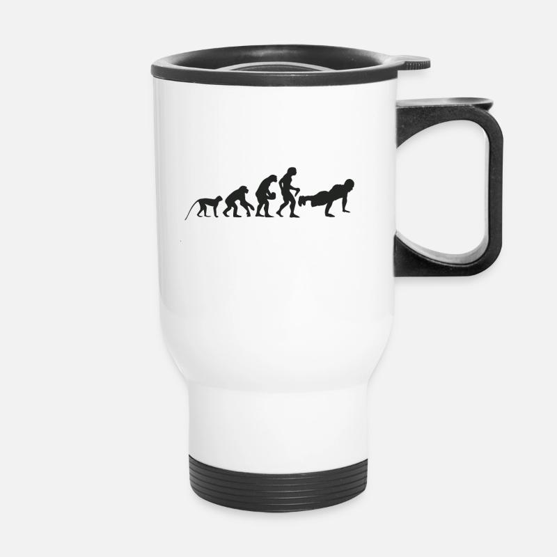 Evolution Fitness - Thermal mug with handle - white