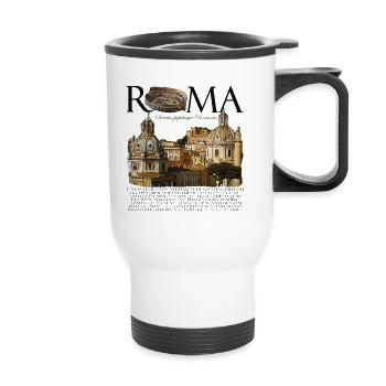 ROME - Thermobecher mit Tragegriff - Weiß - Vorne