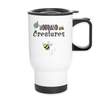 Abeille - Tasse isotherme avec poignée - blanc - Devant