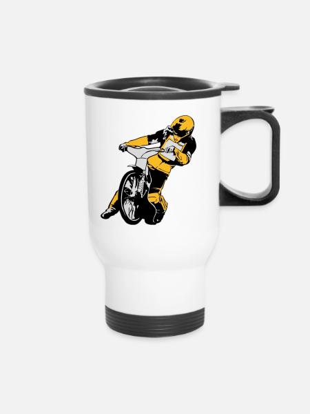 Speedway Racing - Thermal mug with handle - white