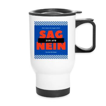 AFD! Nein! - Thermobecher mit Tragegriff - Weiß - Vorne
