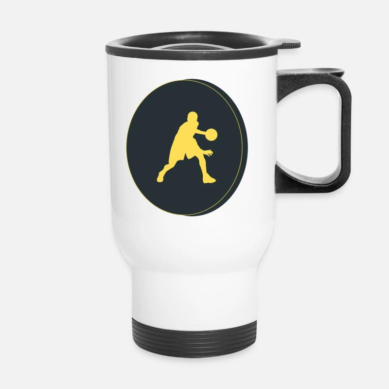 basketball player - Thermal mug with handle - white