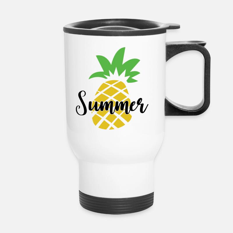 Drôle de dire Idée cadeau d’humour drôle - Tasse isotherme avec poignée - blanc