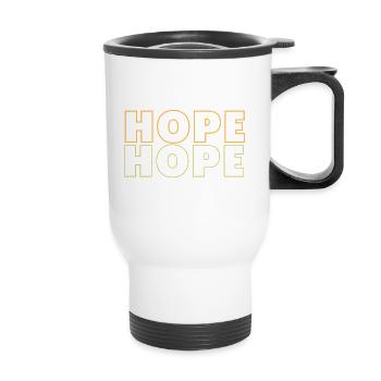 Hope - Thermobecher mit Tragegriff - Weiß - Vorne
