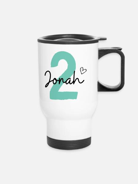 Jonah 2 - Thermobecher mit Tragegriff - Weiß