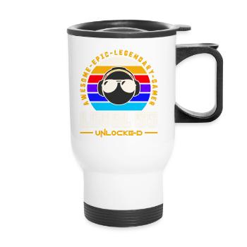 Level 55 - Thermal mug with handle - white - Front