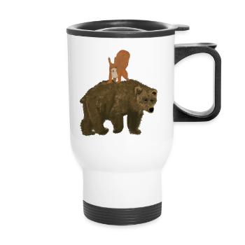 Amis des animaux - Tasse isotherme avec poignée - blanc - Devant