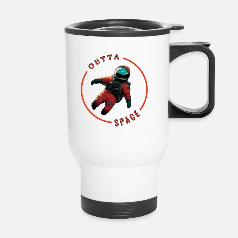 Outta Space - Thermal mug with handle - white