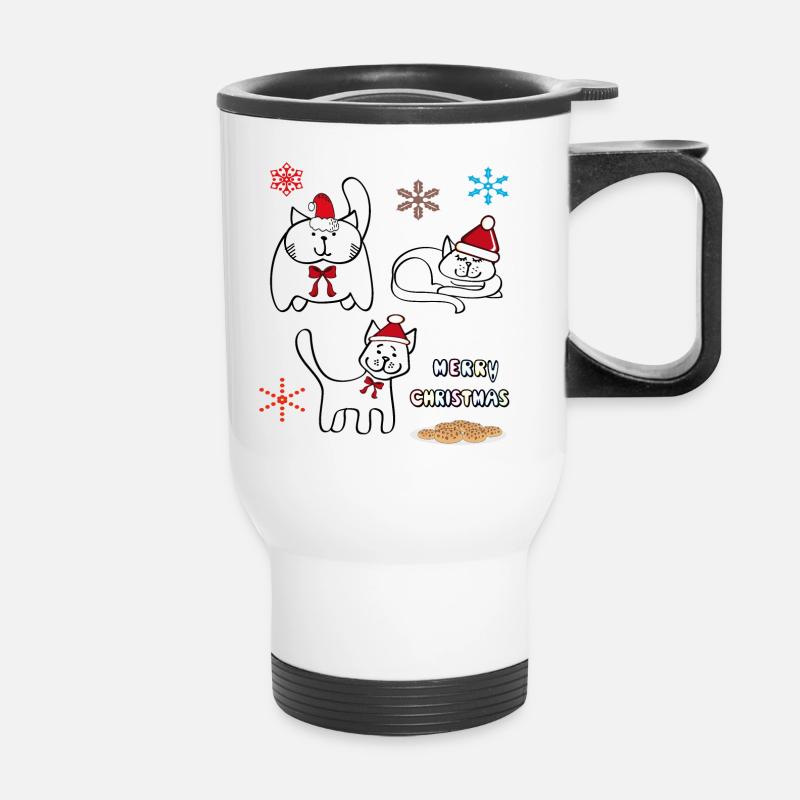 Joyeux Noël - Tasse isotherme avec poignée - blanc